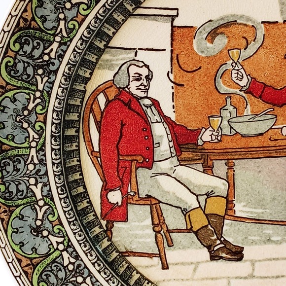 Royal Doulton English Cavaliers Dinner Plate Series Ware Englishmen Smoking (su1 - Picture 3 of 5